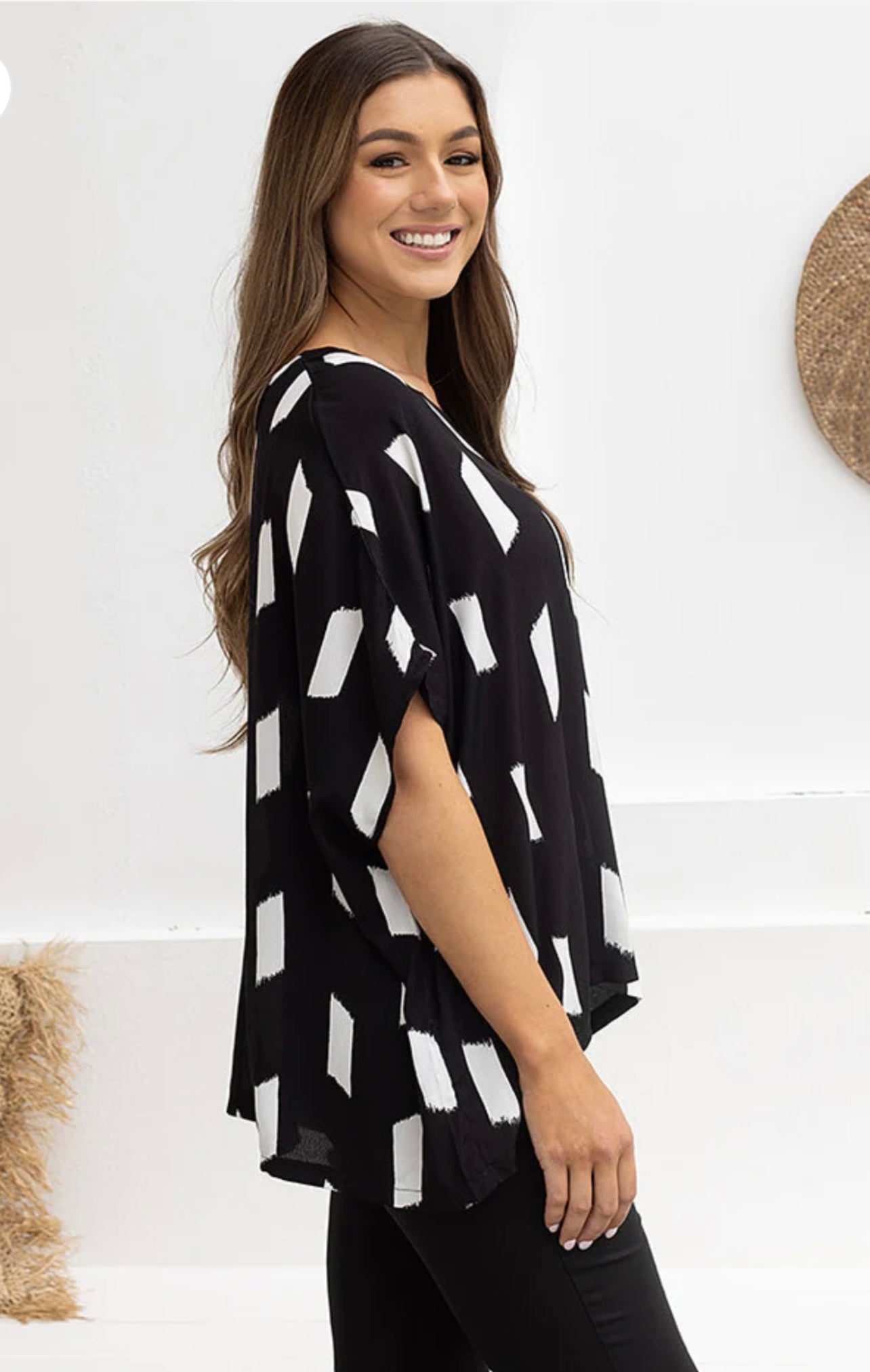 Kitty Top - Black/White