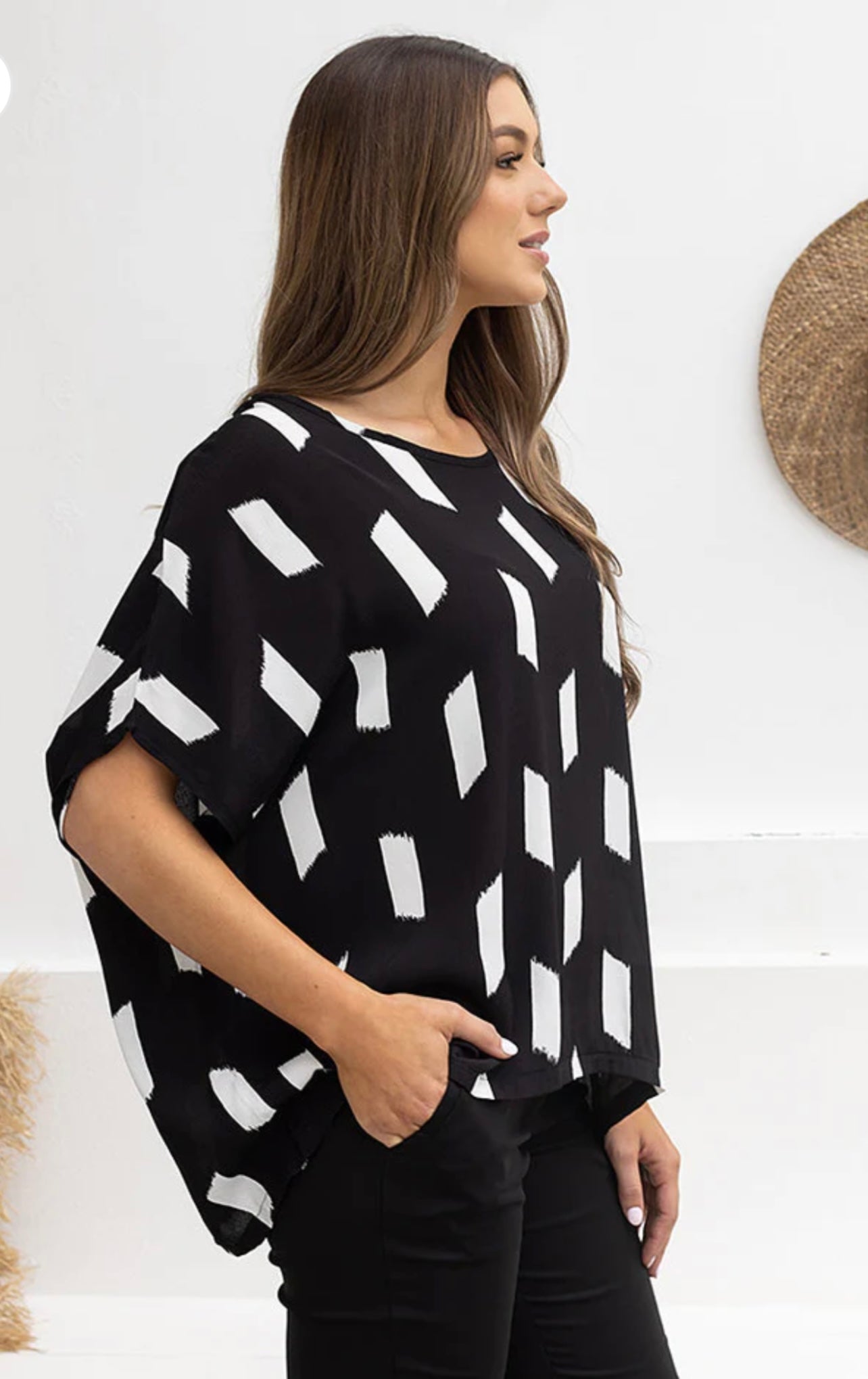 Kitty Top - Black/White