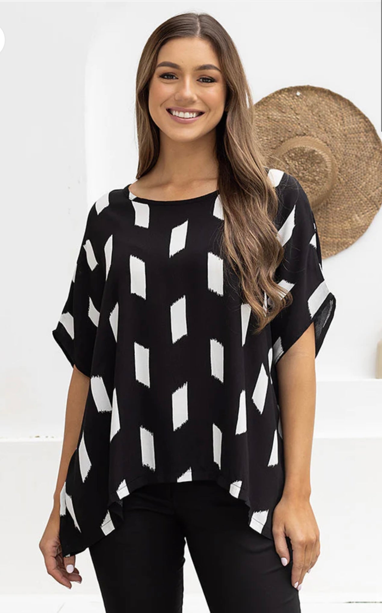 Kitty Top - Black/White