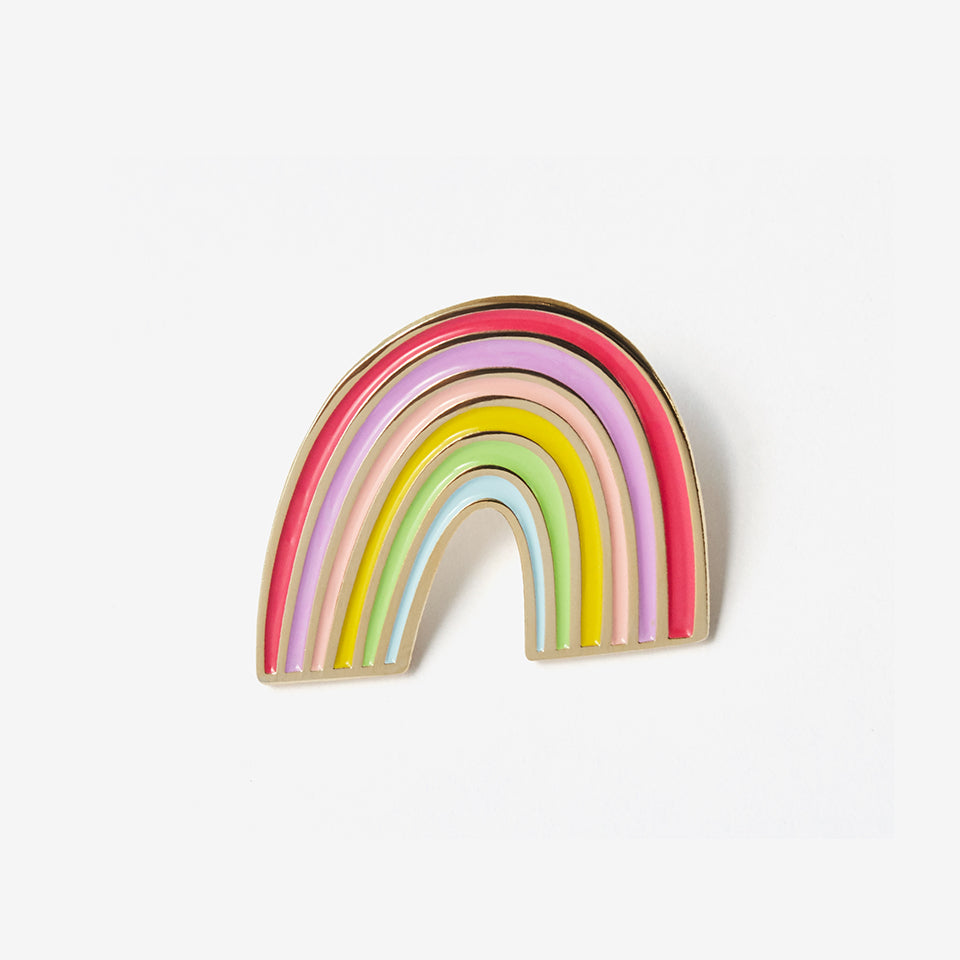 Rainbow Pin + Postcard