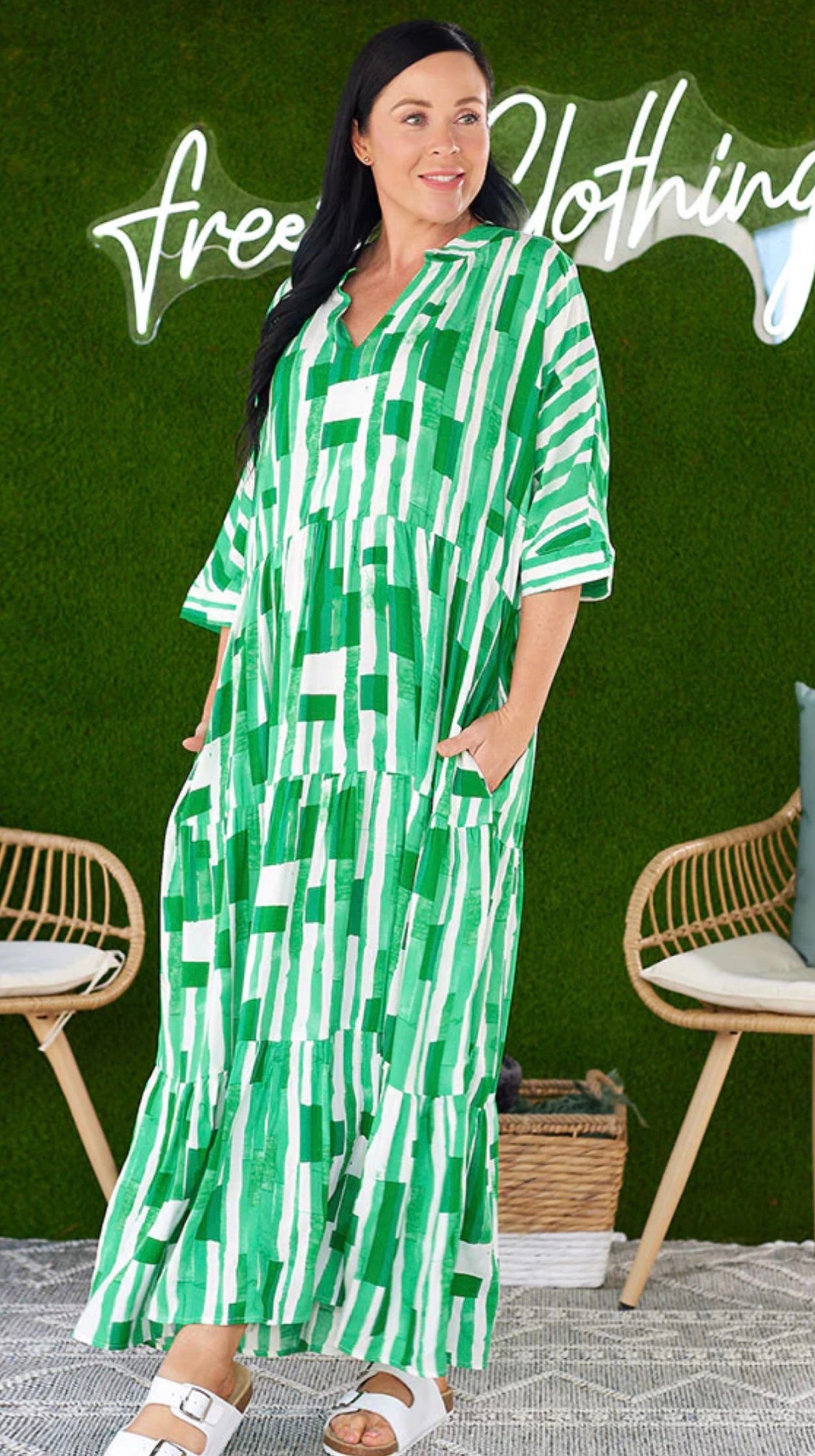 Asha Maxi Dress - Emerald