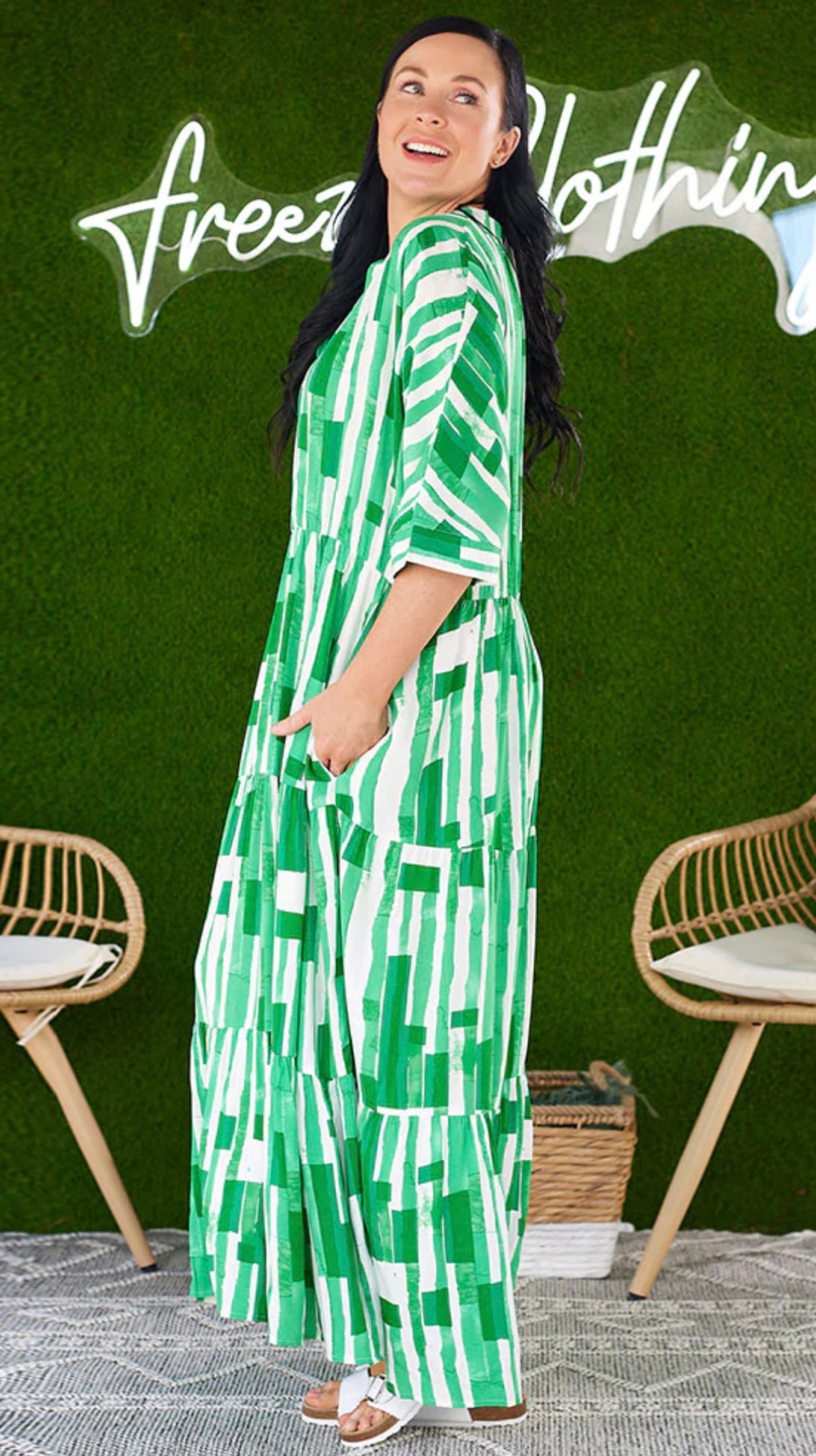 Asha Maxi Dress - Emerald