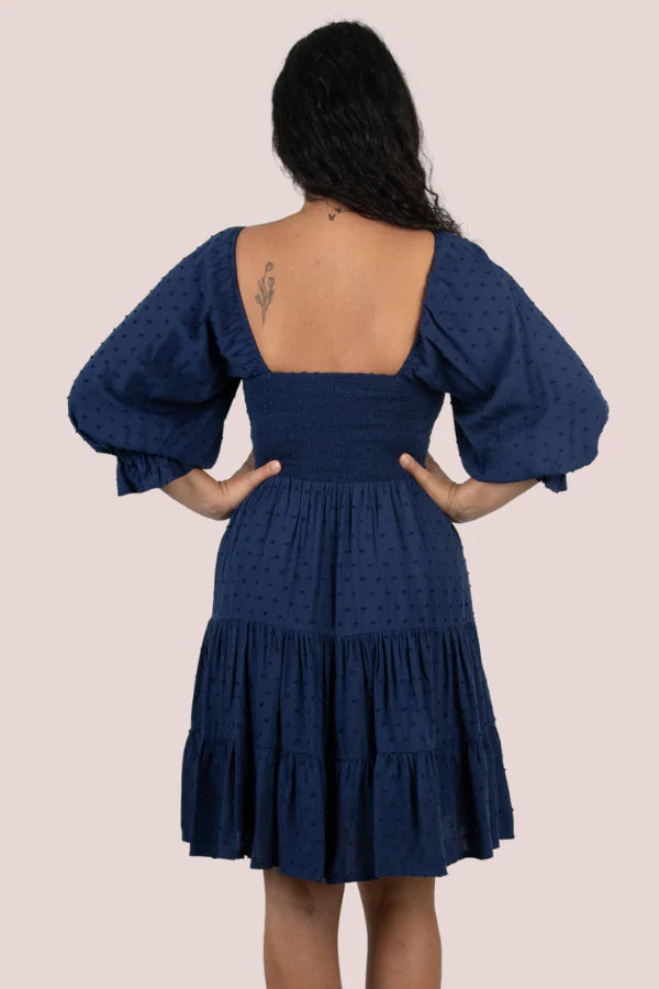 Violet Dress - Navy