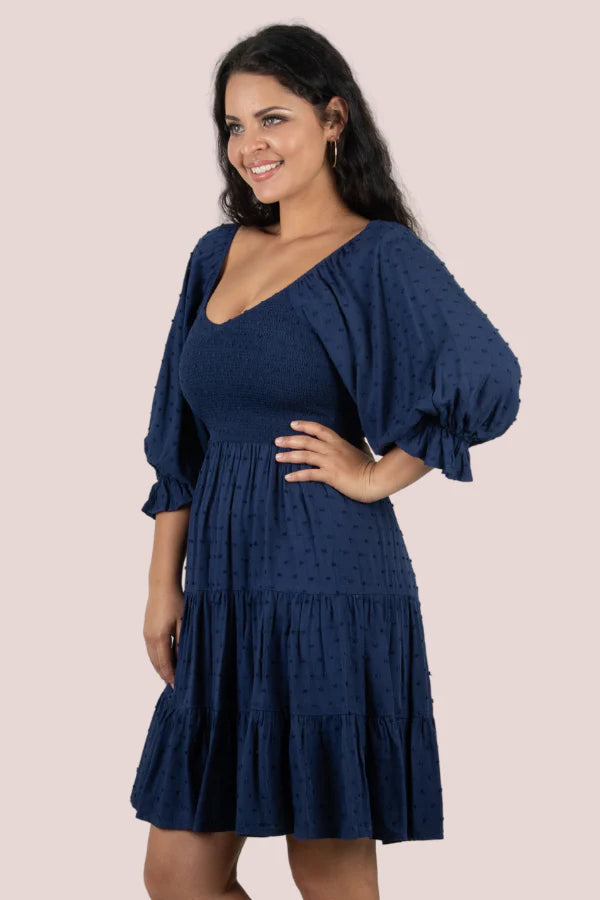 Violet Dress - Navy