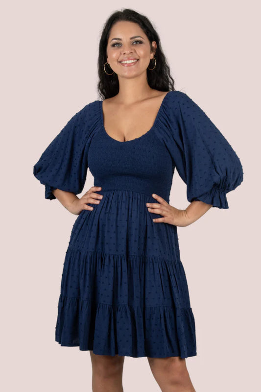 Violet Dress - Navy