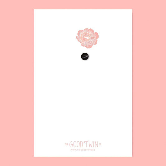 Flower Pin + Postcard