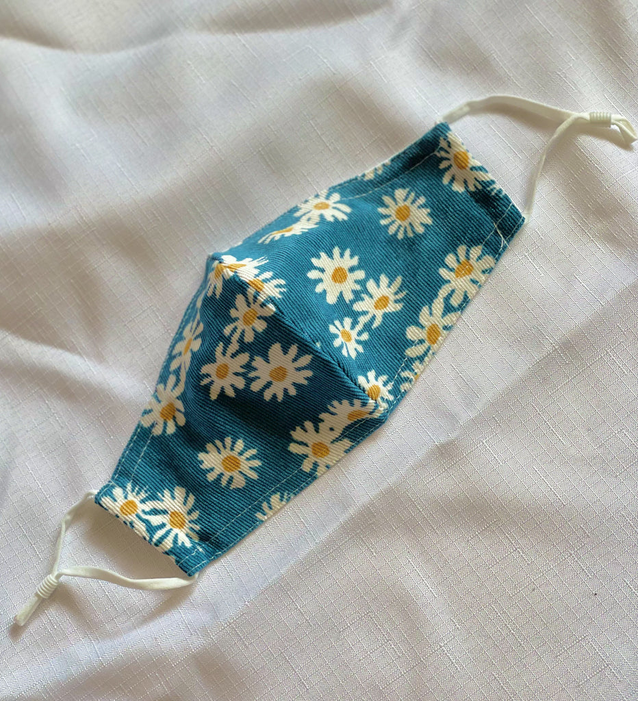 Face Mask - Blue Daisy