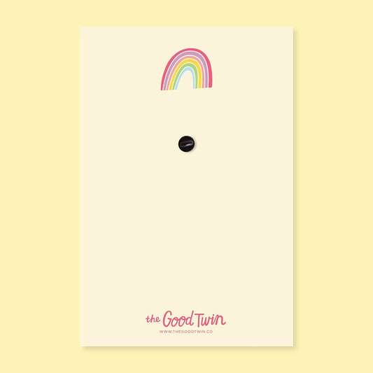 Rainbow Pin + Postcard